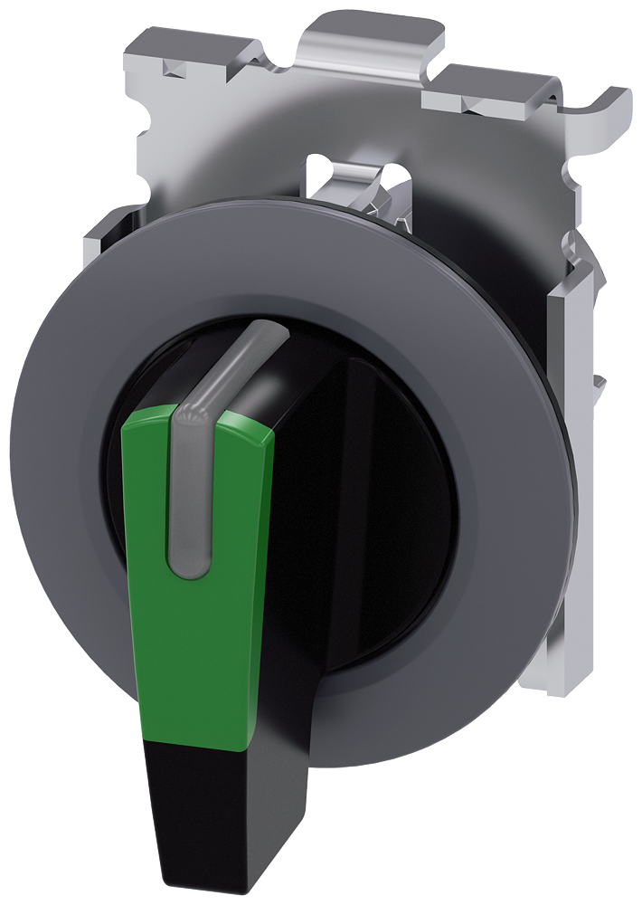 G_IC03_XX_07320P 3SU1062-2EM40-0AA0 Selector switch, I-O-II, green - Зображення 1