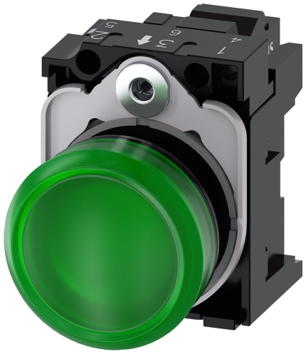 3SU1106-6AA40-3AA0  Indicator light, green