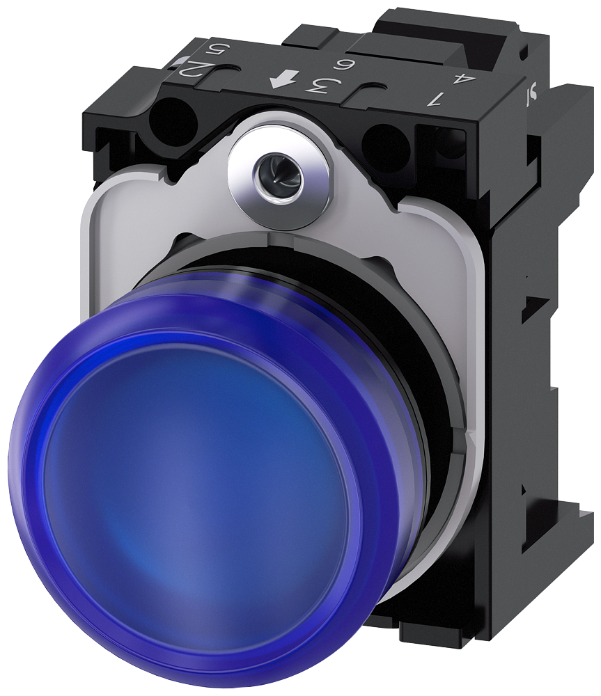 G_IC03_XX_07336P 3SU1103-6AA50-3AA0 Indicator light, blue - Зображення 1