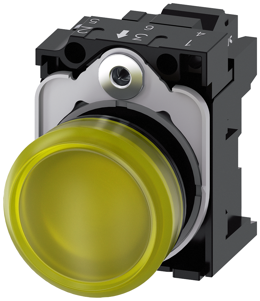 G_IC03_XX_07339P 3SU1103-6AA30-3AA0 Indicator light, yellow - Зображення 1