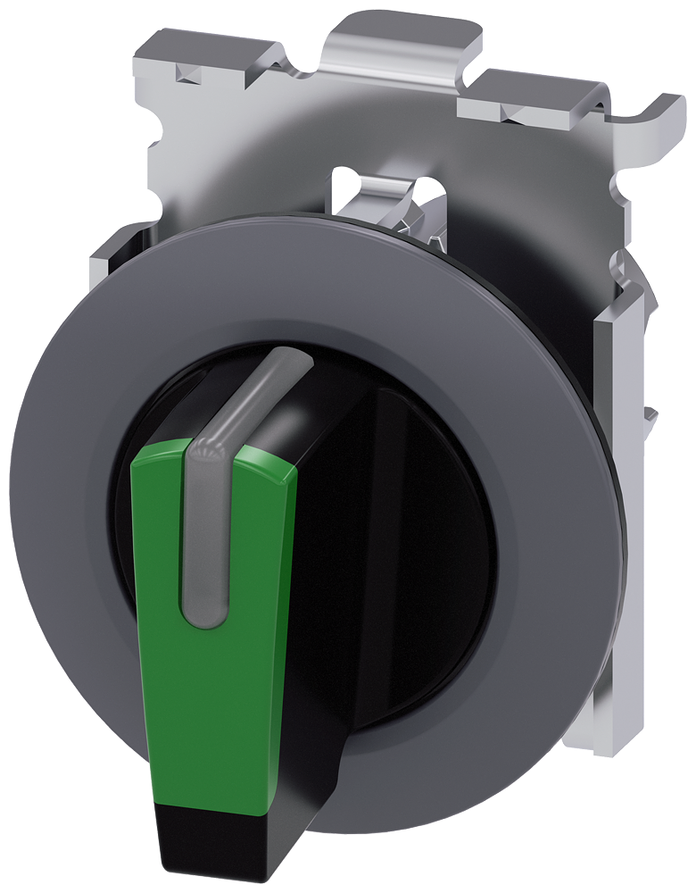 G_IC03_XX_07340P 3SU1062-2DL40-0AA0 Selector switch, I-O-II, green - Зображення 1