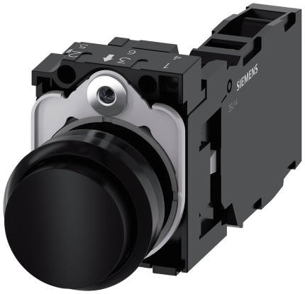 3SU1100-0BB10-1FA0  Pushbutton, black