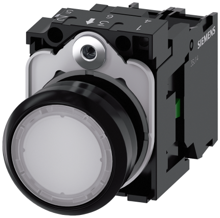 3SU1106-0AB60-1BA0 Illuminated pushbutton, white