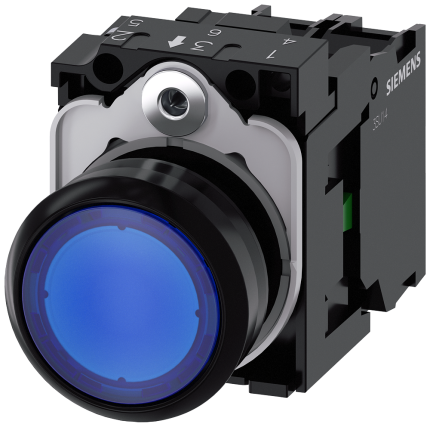 3SU1103-0AB50-1BA0  Illuminated pushbutton, blue
