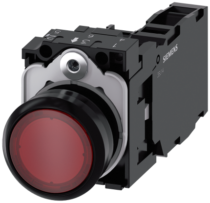 3SU1103-0AB20-1FA0  Illuminated pushbutton, red