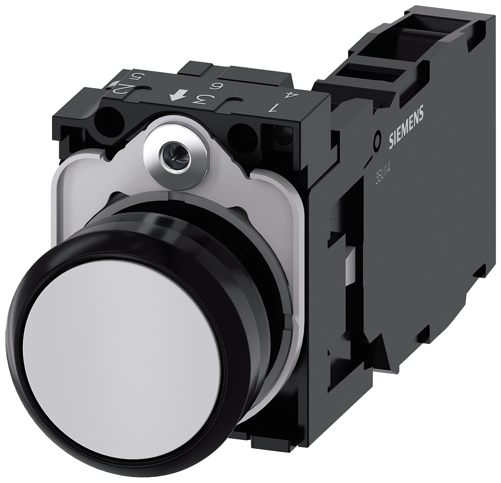 G_IC03_XX_07511P 3SU1100-0AB80-1FA0 Pushbutton, gray - Зображення 1