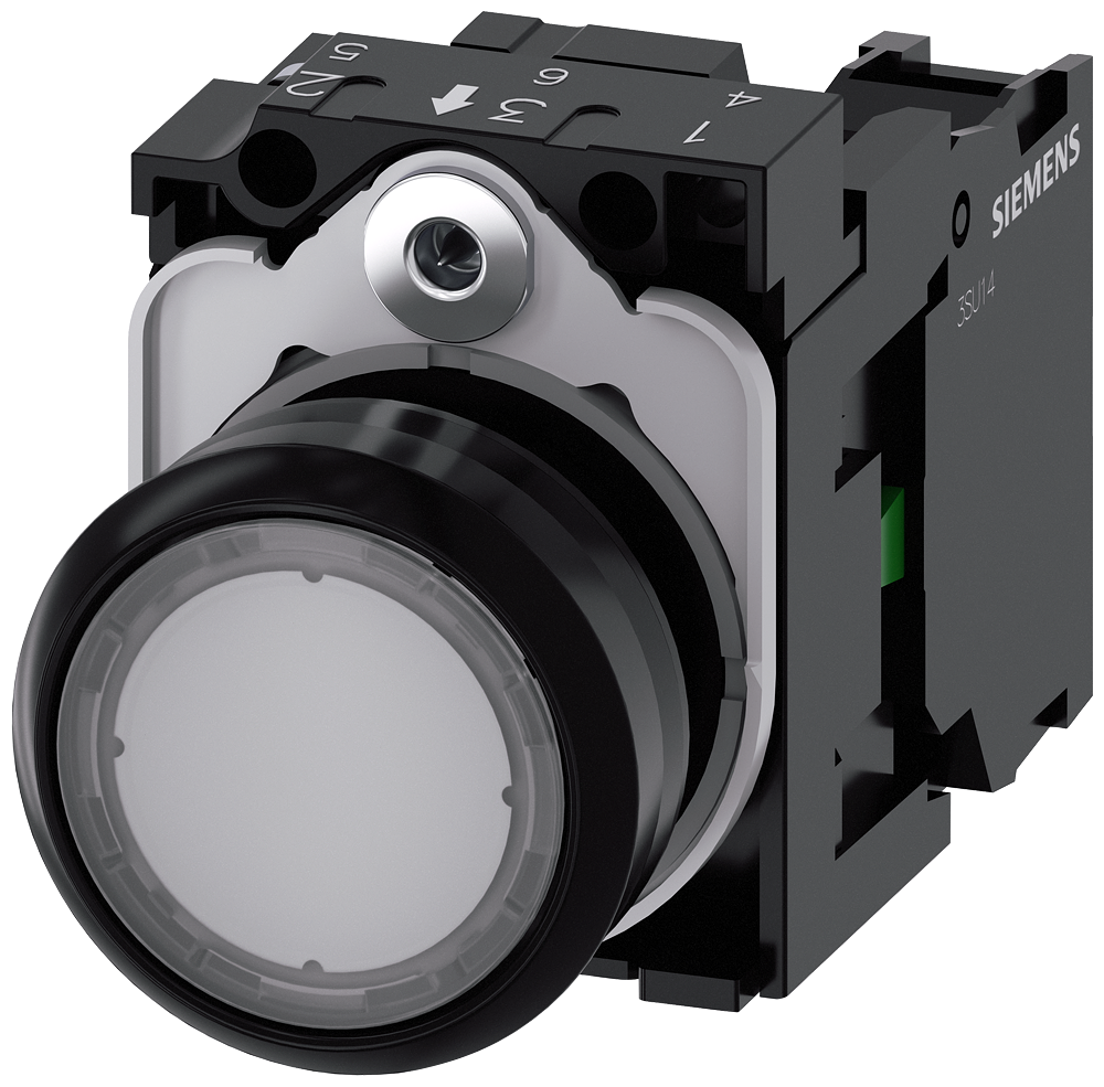 G_IC03_XX_07513P 3SU1100-0AB70-1BA0 Pushbutton, clear - Зображення 1