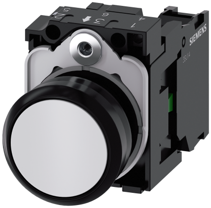 3SU1100-0AB60-1BA0  Pushbutton, white