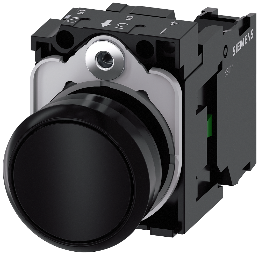 G_IC03_XX_07556P 3SU1100-0AB10-1BA0 Pushbutton, black - Зображення 1