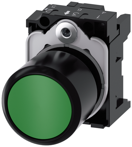 3SU1200-0EB40-0AA0 Pushbutton, green, extended stroke