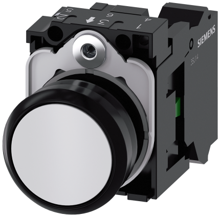 3SU1100-0AB60-3BA0  Pushbutton, white