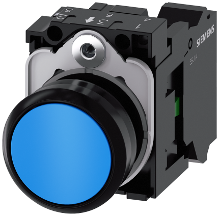 3SU1100-0AB50-3BA0 Pushbutton, blue