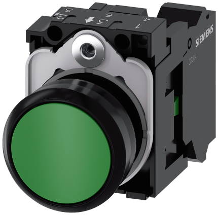3SU1100-0AB40-3BA0 Pushbutton, green