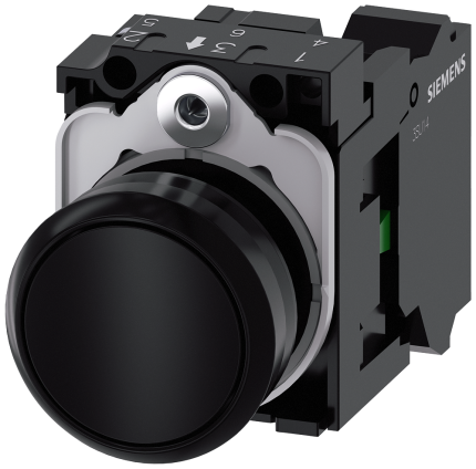 3SU1100-0AB10-3BA0  Pushbutton, black