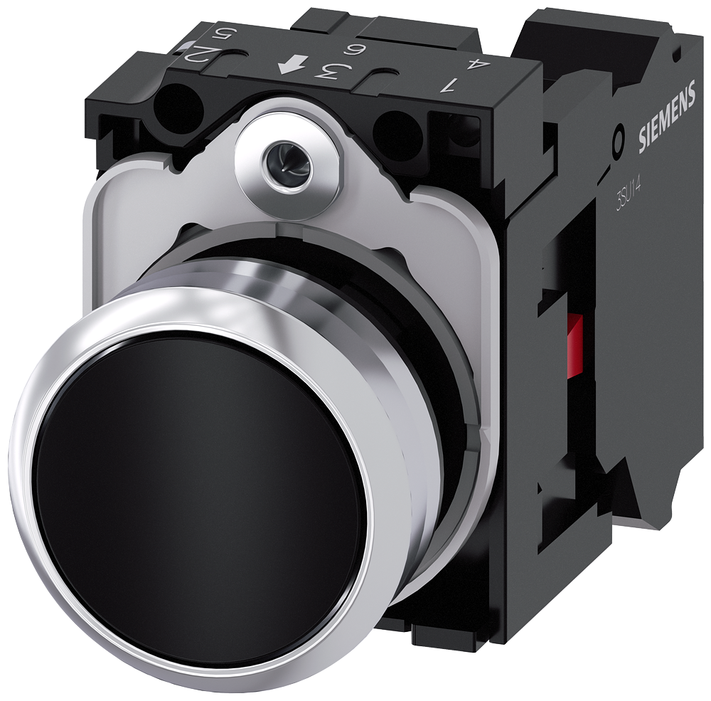 G_IC03_XX_07687P 3SU1150-0AB10-3CA0 Pushbutton, black - Зображення 1