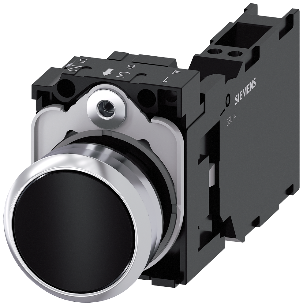 G_IC03_XX_07688P 3SU1150-0AB10-3FA0 Pushbutton, black - Зображення 1