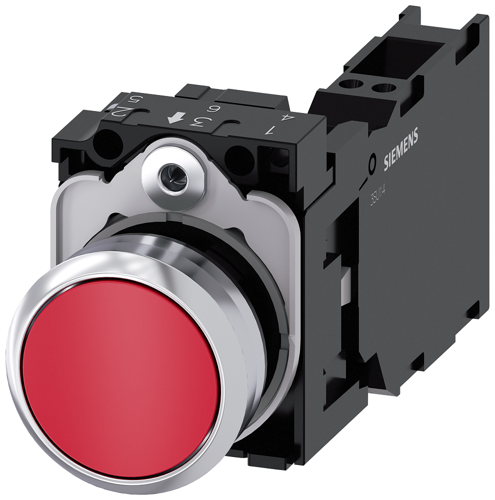 G_IC03_XX_07690P 3SU1150-0AB20-3FA0 Pushbutton, red - Зображення 1