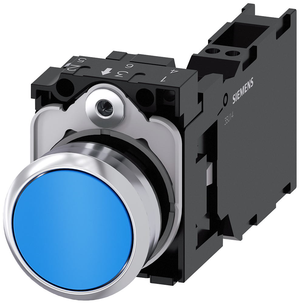 G_IC03_XX_07696P 3SU1150-0AB50-3FA0 Pushbutton, blue - Зображення 1