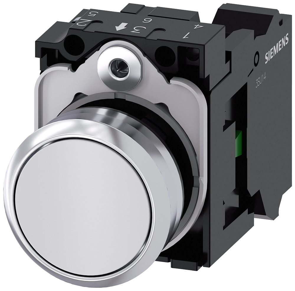 G_IC03_XX_07697P 3SU1150-0AB60-3BA0 Pushbutton, white - Зображення 1