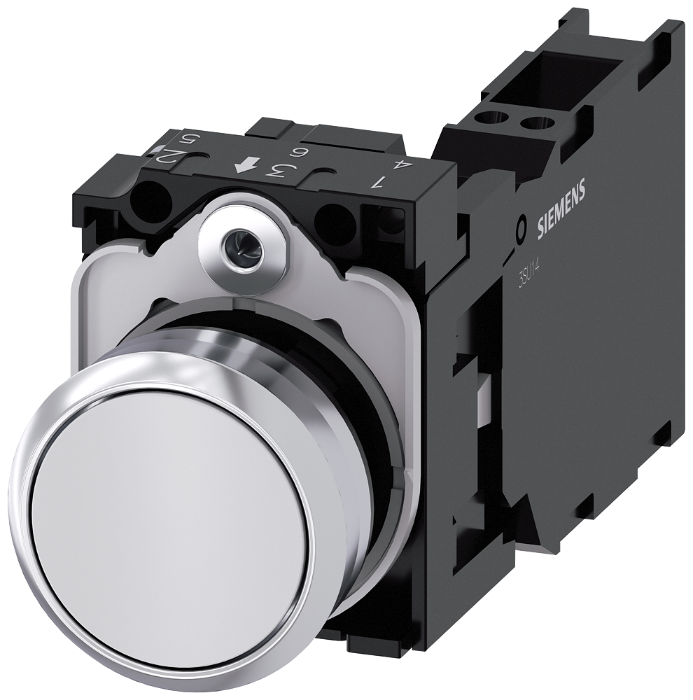 G_IC03_XX_07698P 3SU1150-0AB60-3FA0 Pushbutton, white - Зображення 1
