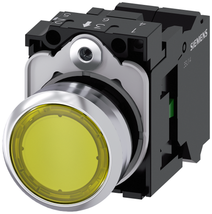 3SU1156-0AB30-3BA0 Illuminated pushbutton, yellow