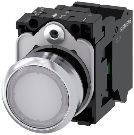 3SU1156-0AB60-3BA0 Illuminated pushbutton, white