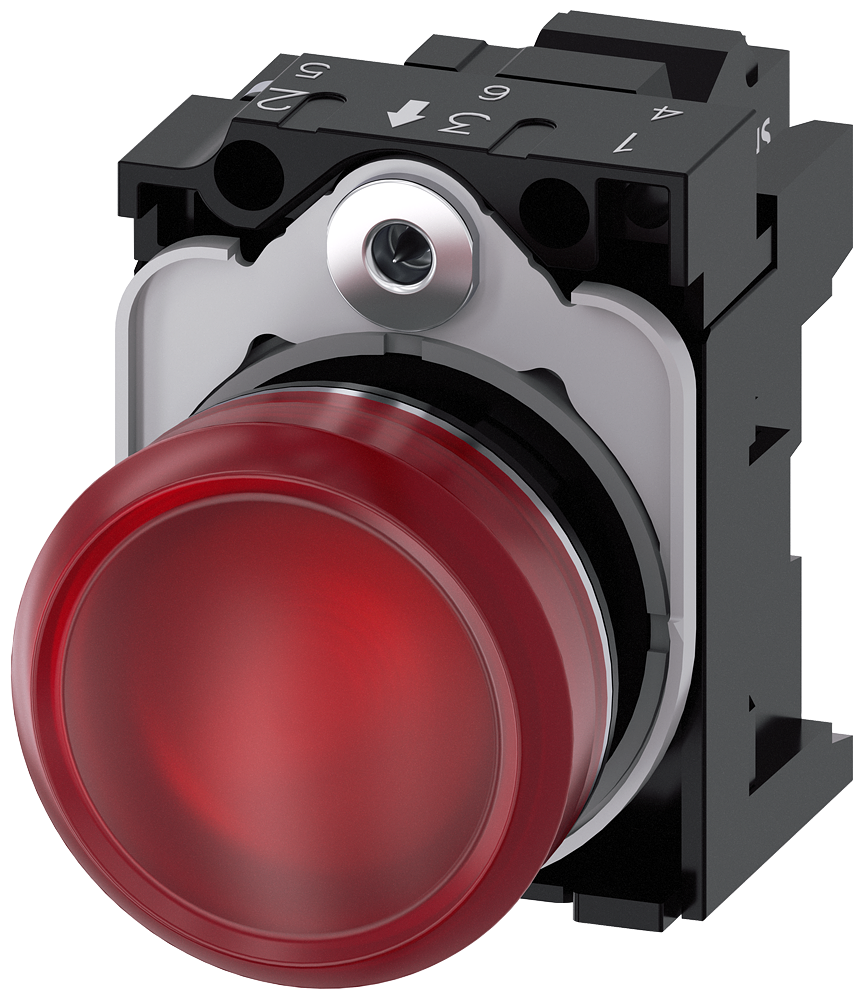 G_IC03_XX_07714P 3SU1152-6AA20-3AA0 Indicator light, red - Зображення 1