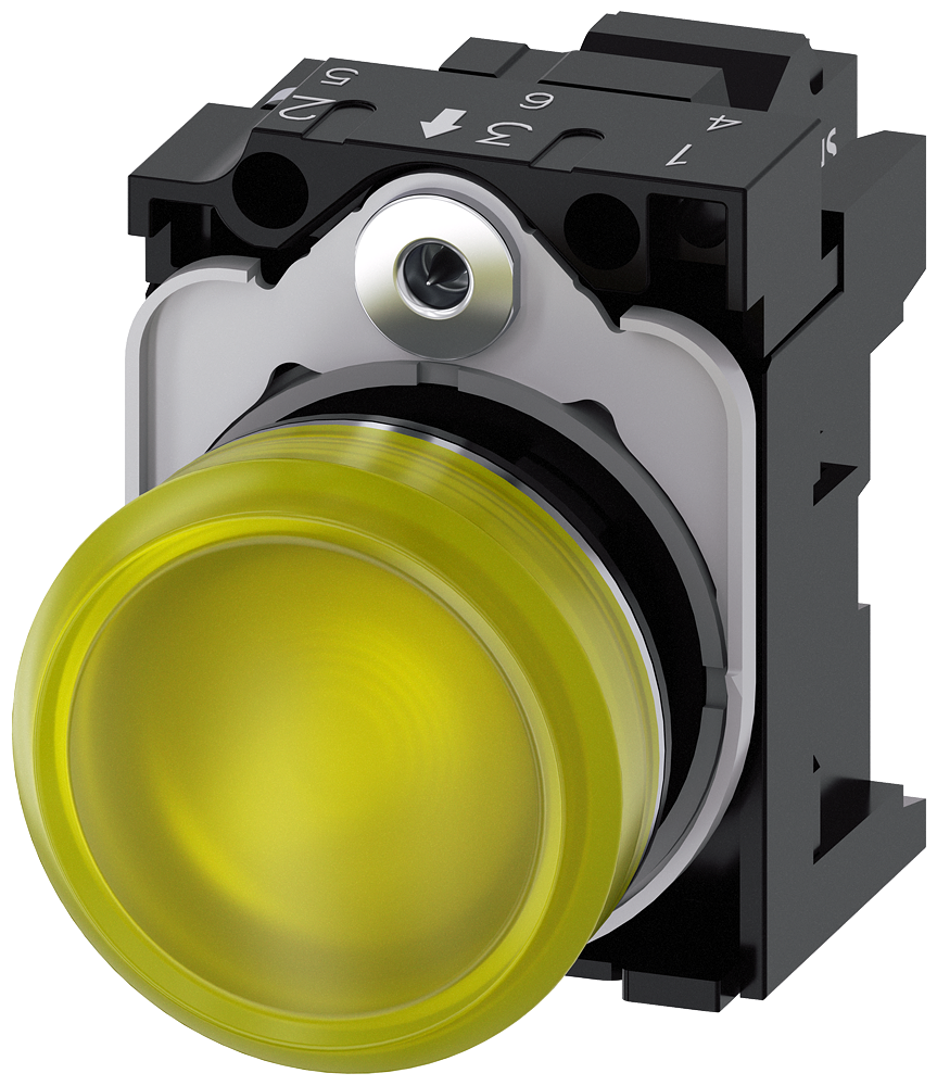 G_IC03_XX_07715P 3SU1152-6AA30-3AA0 Indicator light, yellow - Зображення 1