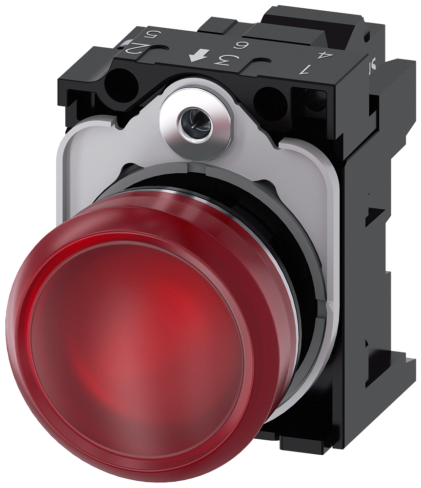 G_IC03_XX_07720P 3SU1153-6AA20-3AA0 Indicator light, red - Зображення 1