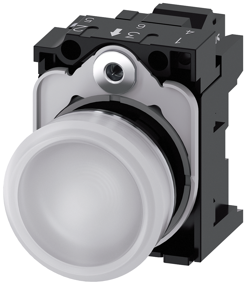 G_IC03_XX_07724P 3SU1153-6AA60-3AA0 Indicator light, white - Зображення 1