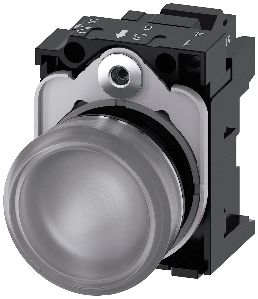 G_IC03_XX_07725P 3SU1153-6AA70-3AA0 Indicator light, clear - Зображення 1