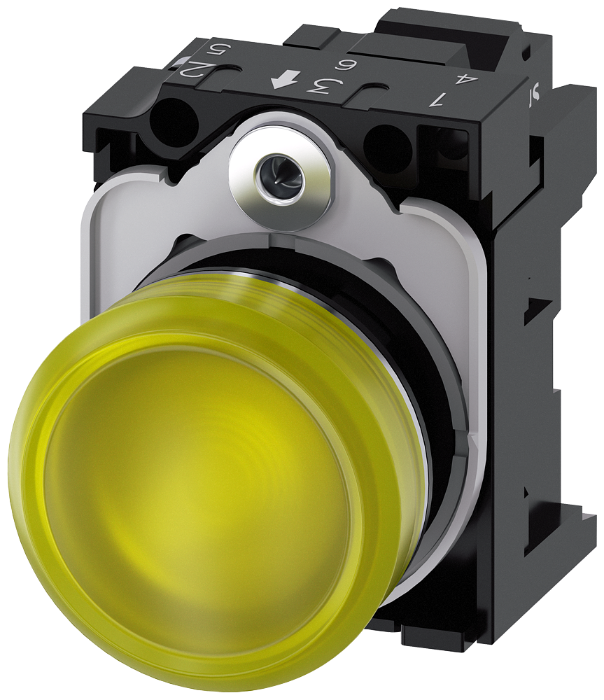 G_IC03_XX_07727P 3SU1156-6AA30-3AA0 Indicator light, yellow - Зображення 1