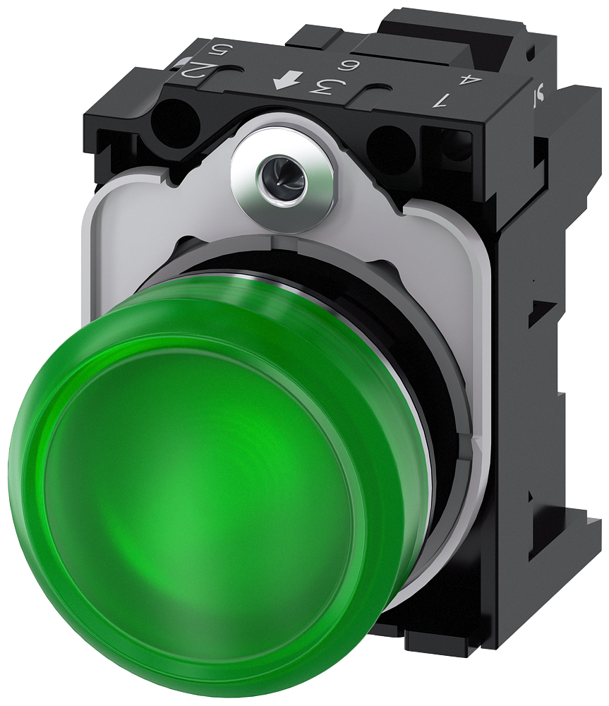 G_IC03_XX_07728P 3SU1156-6AA40-3AA0 Indicator light, green - Зображення 1