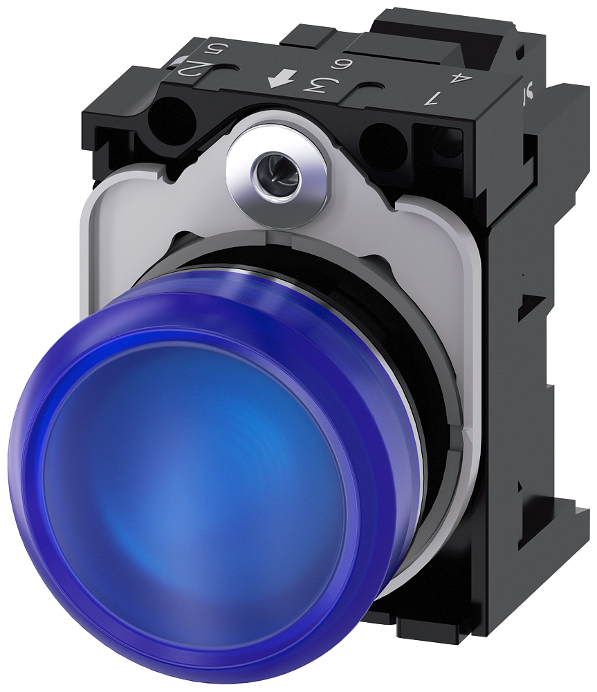G_IC03_XX_07729P 3SU1156-6AA50-3AA0 Indicator light, blue - Зображення 1