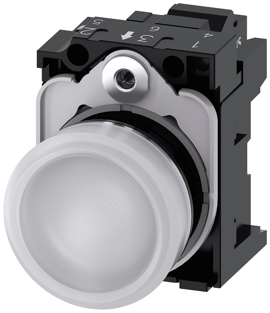 G_IC03_XX_07730P 3SU1156-6AA60-3AA0 Indicator light, white - Зображення 1