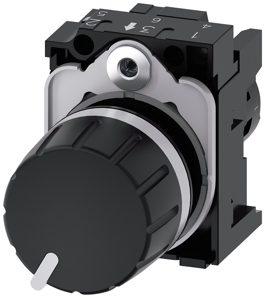 G_IC03_XX_07748P 3SU1200-2PT10-1AA0 Potentiometer, black - Зображення 1