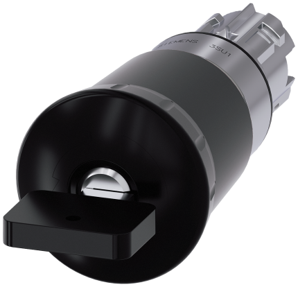 3SU1050-1HU10-0AA0 Mushroom pushbutton, 40mm, black