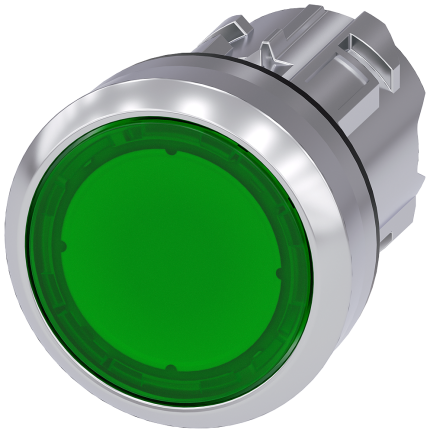 3SU1051-0AB40-0AA0  Illuminated pushbutton, green
