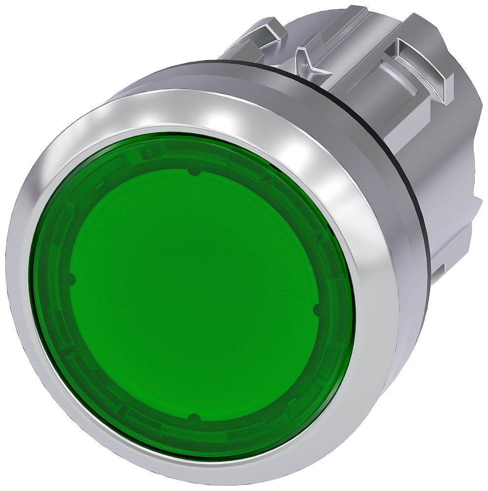 G_IC03_XX_07953P 3SU1051-0AA40-0AA0 Illuminated pushbutton, green - Зображення 1