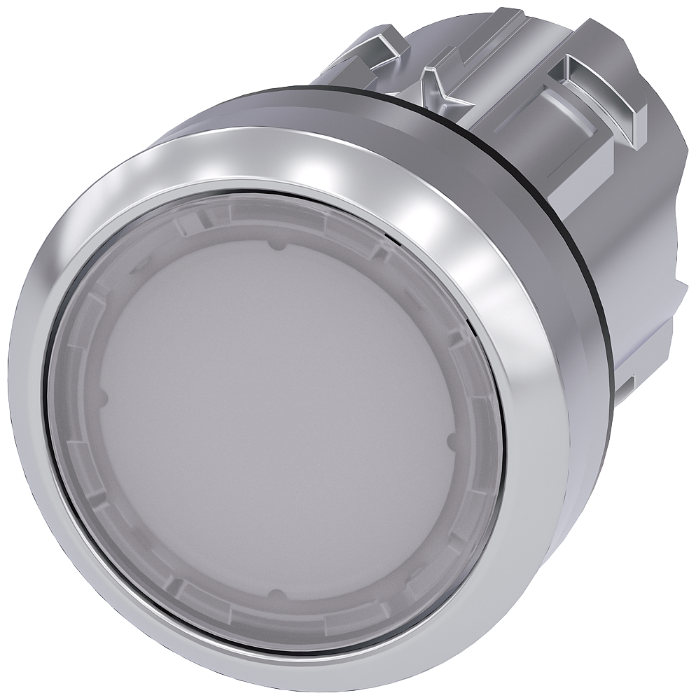 G_IC03_XX_07955P 3SU1051-0AB60-0AA0 Illuminated pushbutton, white - Зображення 1