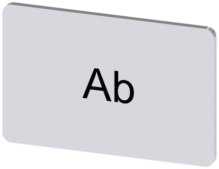 3SU1900-0AD81-0AE0 Labeling plate, snap-on