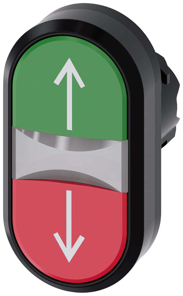 G_IC03_XX_08302P 3SU1001-3AB42-0AN0 Illuminated twin pushbutton, gre... - Зображення 1