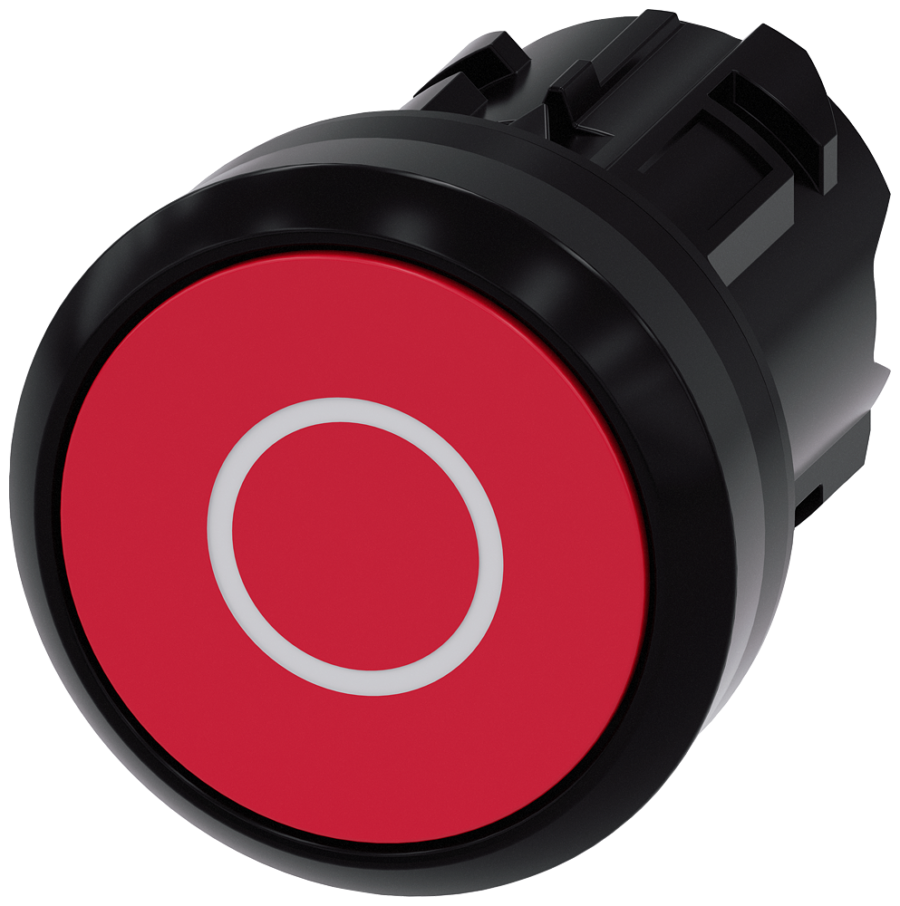 G_IC03_XX_08306P 3SU1000-0AB20-0AD0 Pushbutton, red - Зображення 1