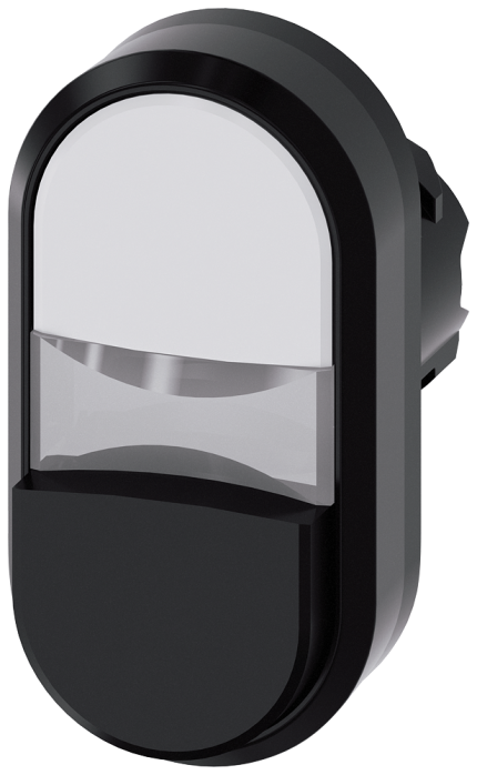 3SU1000-3BB61-0AA0  Twin pushbutton, white, black