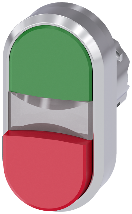 3SU1050-3BB42-0AA0 Twin pushbutton, green, red
