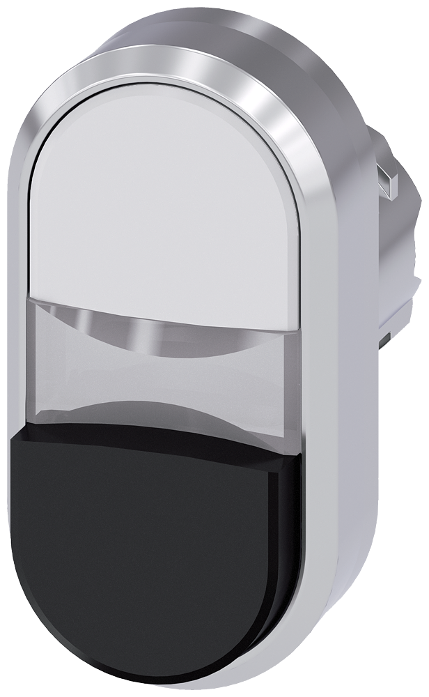 G_IC03_XX_08335P 3SU1050-3BB61-0AA0 Twin pushbutton, white, black - Зображення 1