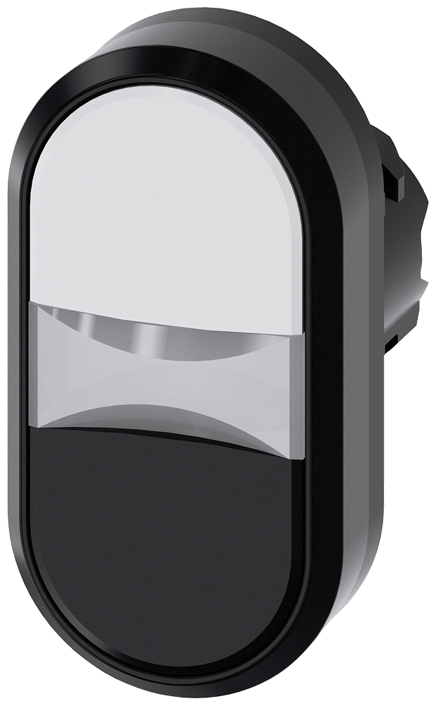 G_IC03_XX_08342P 3SU1000-3AB61-0AA0 Twin pushbutton, white, black - Зображення 1