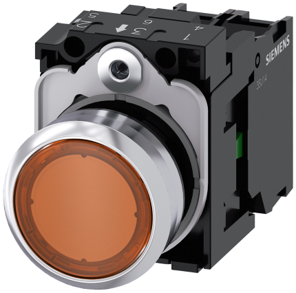 3SU1156-0AB00-1BA0 Illuminated pushbutton, amber