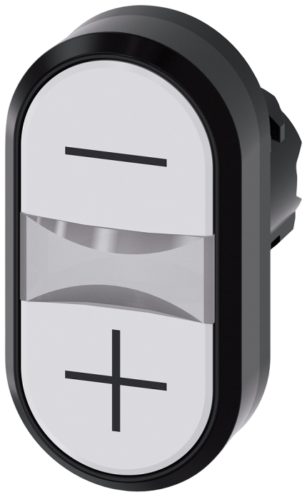 3SU1001-3AB66-0AL0  Illumin. twin pushbutton, white,...