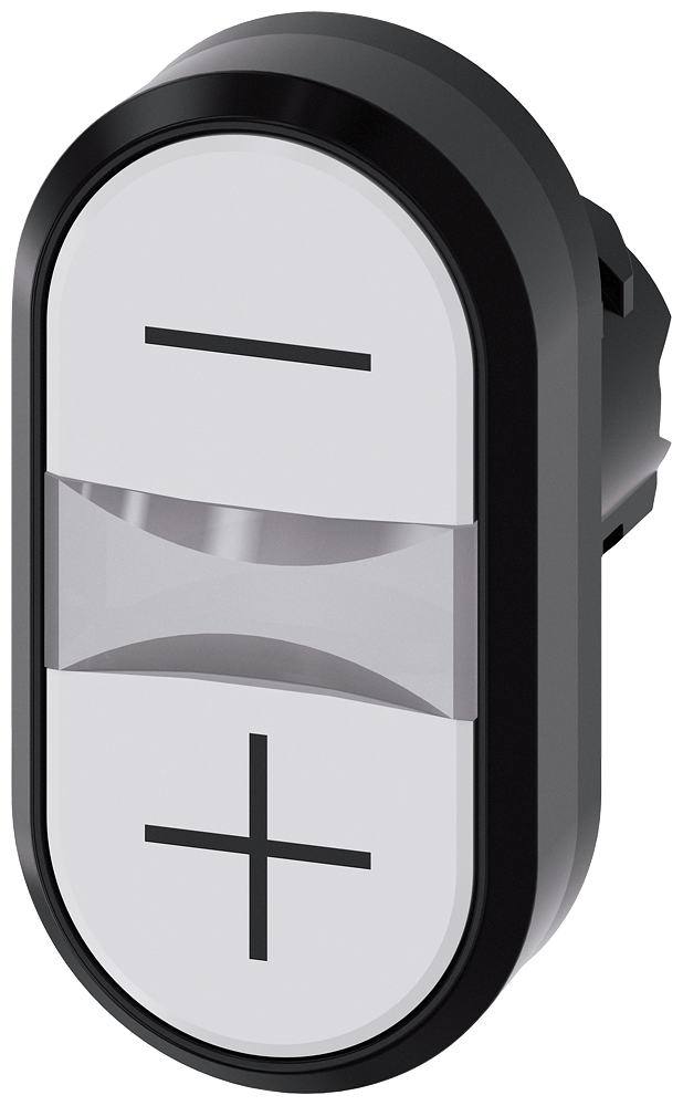 G_IC03_XX_08358P 3SU1001-3AB66-0AL0 Illumin. twin pushbutton, white,... - Зображення 1